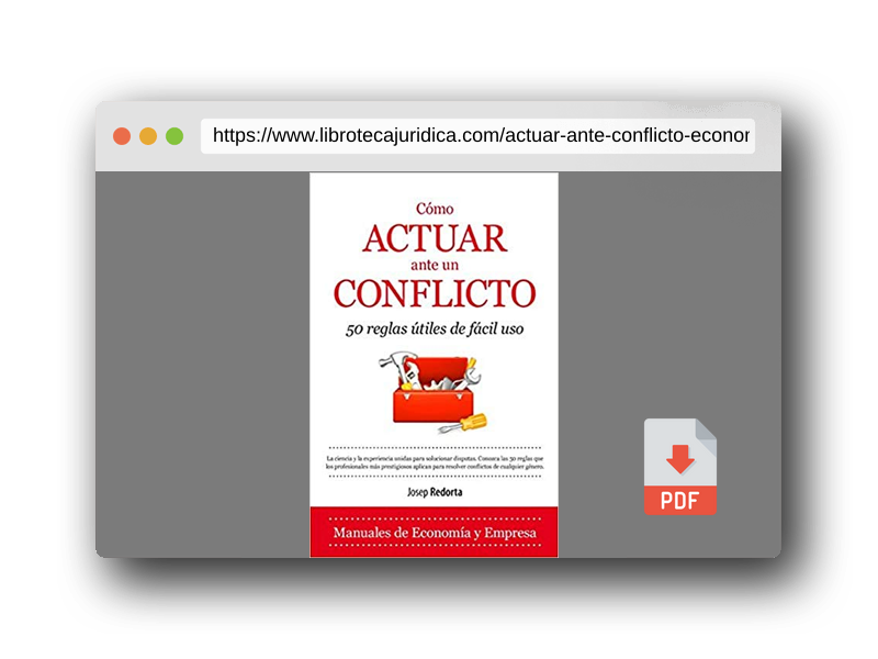 Vista previa del PDF del libro Cómo Actuar Ante Un Conflicto (ECONOMIA Y EMPRESA)