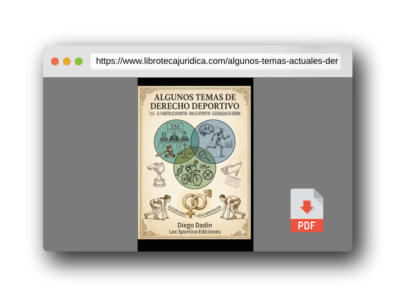 Vista previa del PDF del libro Algunos temas actuales de derecho deportivo