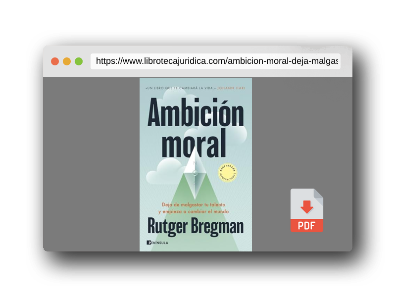 Vista previa del PDF del libro Ambición moral: Deja de malgastar tu talento y empieza a cambiar el mundo (PENINSULA)