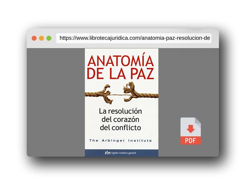 Vista previa del PDF del libro Anatomía de la paz. La resolución del corazón del conflicto