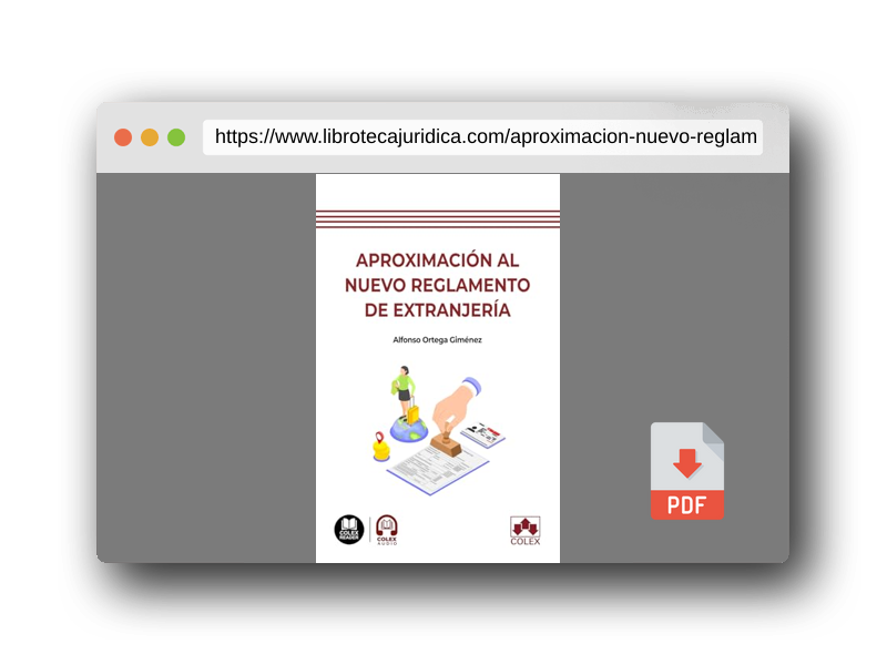 Vista previa del PDF del libro Aproximación al nuevo Reglamento de extranjería (biblioteca juridica de bolsillo)