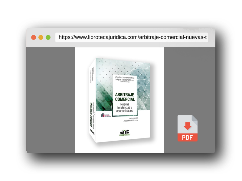 Vista previa del PDF del libro Arbitraje Comercial: Nuevas tendencias y oportunidades: 94 (Colección Derecho Procesal)