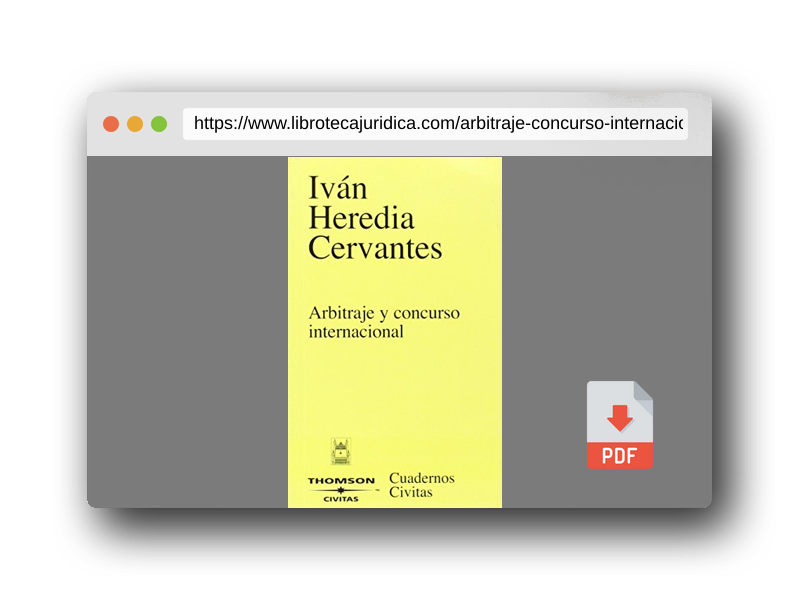 Vista previa del PDF del libro Arbitraje y concurso internacional (Cuadernos)