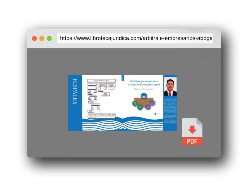 Vista previa del PDF del libro El arbitraje para empresarios y abogados jóvenes paso a paso (SIN COLECCION)