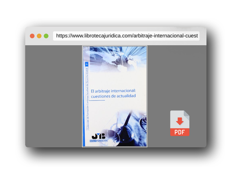 Vista previa del PDF del libro El Arbitraje Internacional: Cuestiones De Actualidad