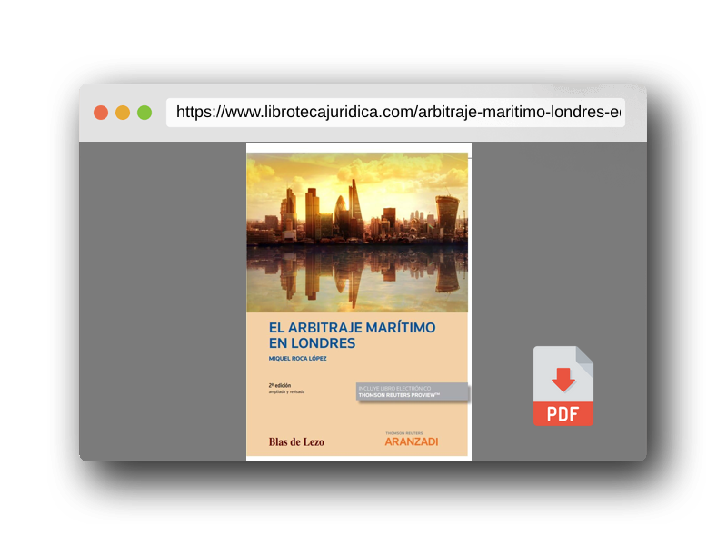 Vista previa del PDF del libro El arbitraje marítimo en Londres: (2ª edición ampliada y revisada) (Monografía)