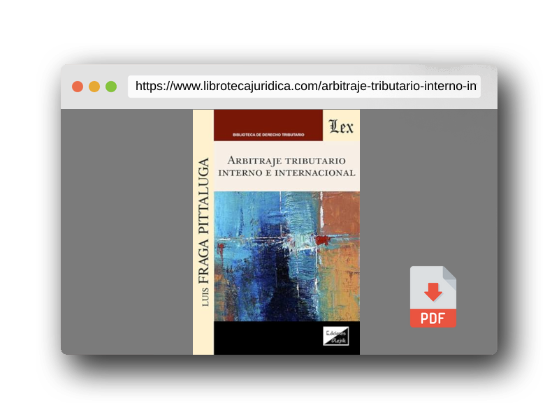 Vista previa del PDF del libro Arbitraje Tributario Interno E Internacional