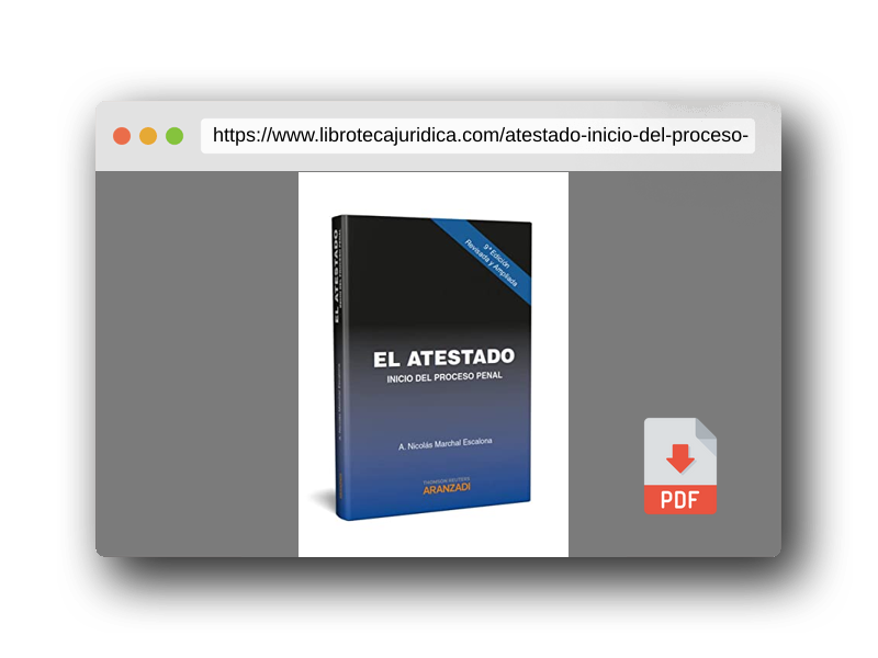 Vista previa del PDF del libro El atestado: Inicio del Proceso Penal (Especial)