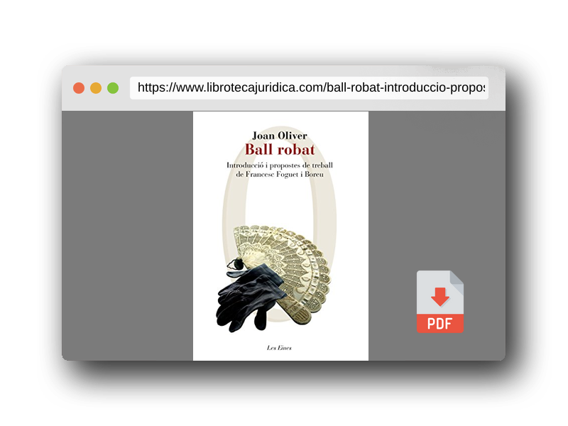 Vista previa del PDF del libro Ball robat: Introducció i propostes de treball de Francesc Foguet i Boreu (LES EINES)