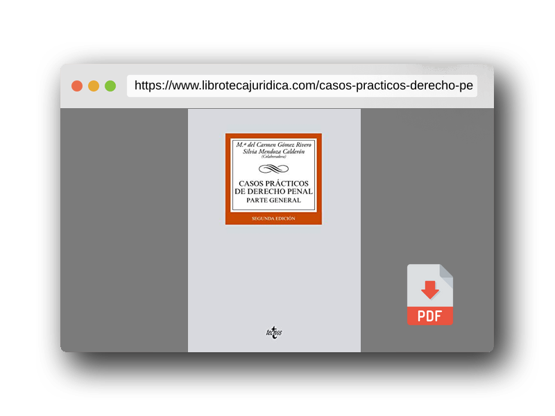 Vista previa del PDF del libro Casos prácticos de Derecho penal: Parte General (Derecho - Biblioteca Universitaria de Editorial Tecnos)