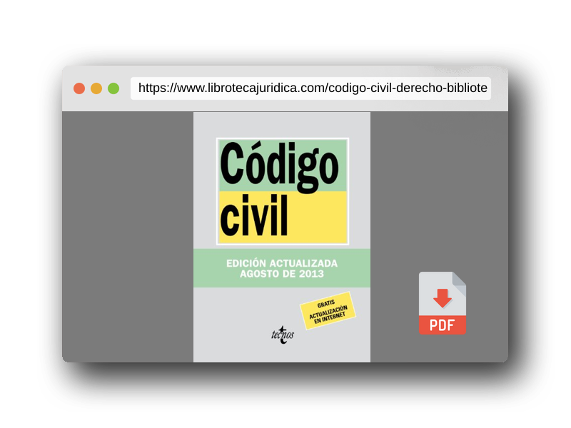 Vista previa del PDF del libro Código Civil (Derecho - Biblioteca de Textos Legales)