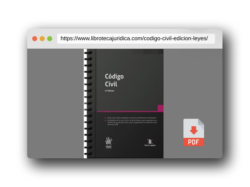 Vista previa del PDF del libro Código Civil 3ª Edición (Leyes@)