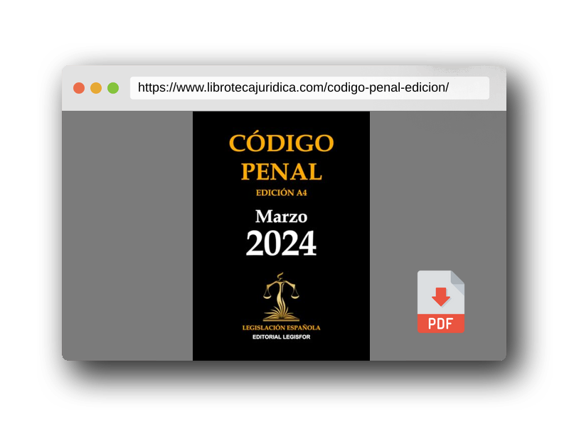 Vista previa del PDF del libro Código Penal. Edición A4