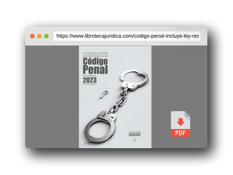 Vista previa del PDF del libro Código Penal: Incluye Ley de Responsabilidad Penal del Menor