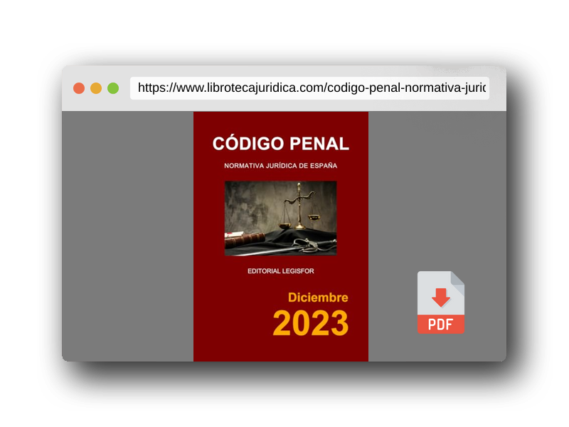 Vista previa del PDF del libro Código Penal. Normativa jurídica de España