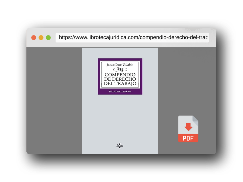 Vista previa del PDF del libro Compendio de Derecho del Trabajo (Derecho - Biblioteca Universitaria de Editorial Tecnos)