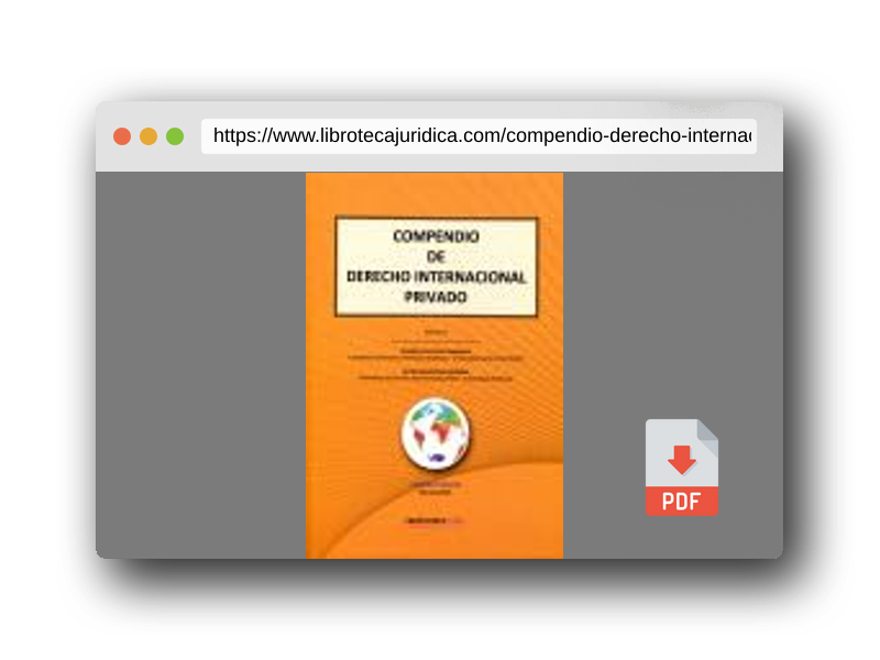 Vista previa del PDF del libro COMPENDIO DE DERECHO INTERNACIONAL PRIVADO