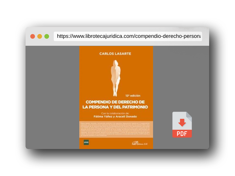 Vista previa del PDF del libro Compendio de Derecho de la Persona y del Patrimonio (SIN COLECCION)