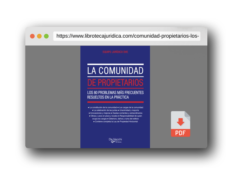 Vista previa del PDF del libro La comunidad de propietarios. Los 80 problemas más frecuentes resueltos en la práctica: Los 80 problemas más frecuentes resueltos en la práctica