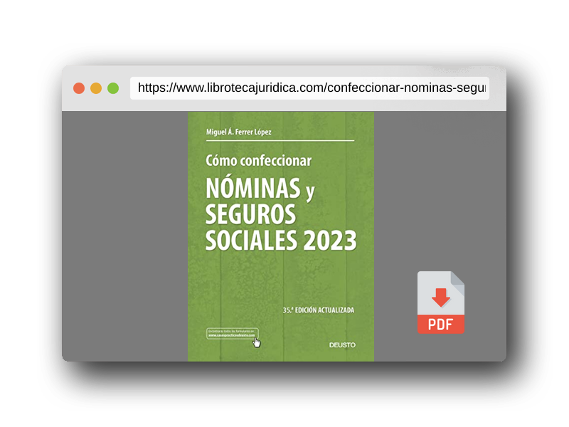 Vista previa del PDF del libro Cómo confeccionar nóminas y seguros sociales 2023 (Deusto)