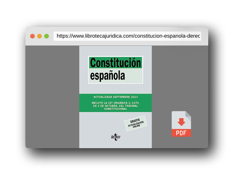 Vista previa del PDF del libro Constitución Española (Derecho - Biblioteca de Textos Legales)