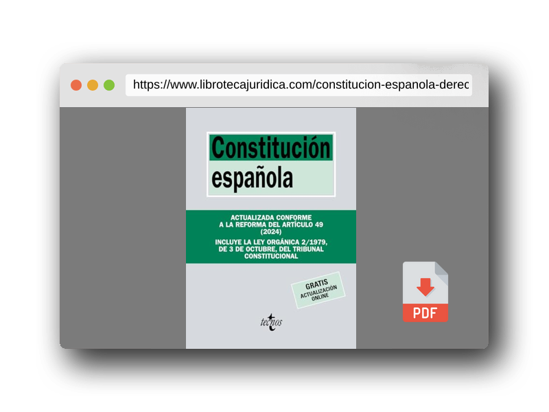 Vista previa del PDF del libro Constitución Española (Derecho - Biblioteca de Textos Legales)