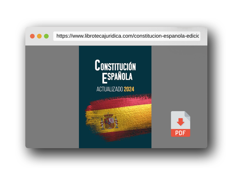 Vista previa del PDF del libro CONSTITUCIÓN ESPAÑOLA: Edición actualizada para opositores A4 gran formato