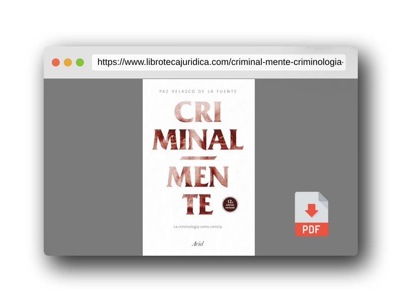 Vista previa del PDF del libro Criminal-mente: La criminología como ciencia (Ariel)