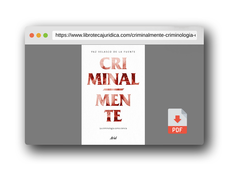 Vista previa del PDF del libro Criminalmente: La criminología como ciencia (Ariel)
