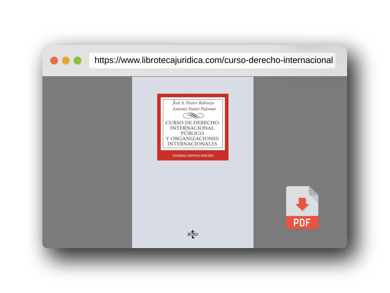 Vista previa del PDF del libro Curso de Derecho Internacional Público y de Organizaciones Internacionales (Derecho - Biblioteca Universitaria de Editorial Tecnos)