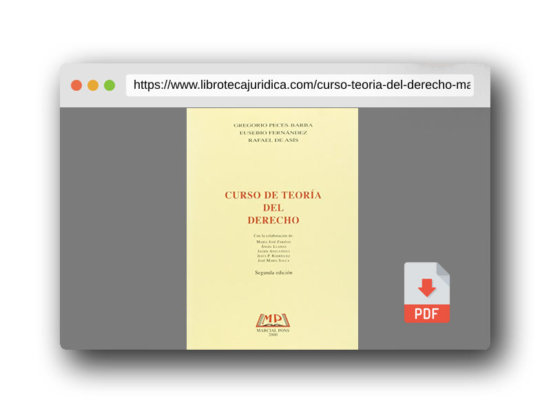 Vista previa del PDF del libro Curso De Teoria Del Derecho (Manuales (marcial Pons))