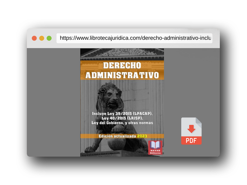 Vista previa del PDF del libro DERECHO ADMINISTRATIVO. Incluye Ley 39/2015 (LPACAP), Ley 40/2015 (LRJSP), Ley del Gobierno, y Otras Normas.: Edición actualizada.