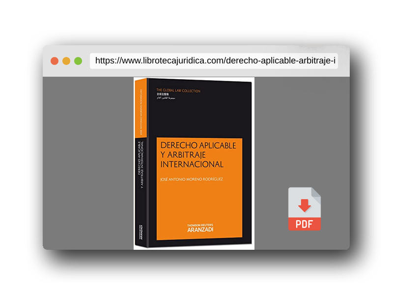 Vista previa del PDF del libro Derecho aplicable y arbitraje internacional (Monografía)