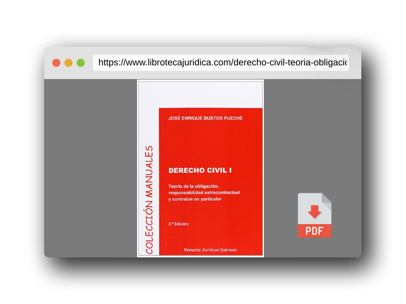 Vista previa del PDF del libro Derecho Civil I. Teoría de la obligación, responsabilidad extracontractual, y contratos en particular: 1 (Colección Manuales Jurídicos)