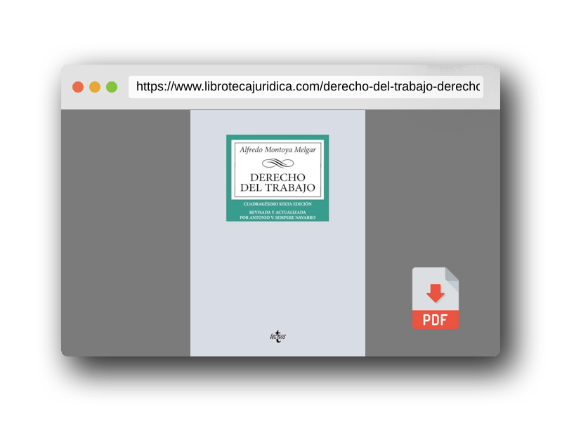 Vista previa del PDF del libro Derecho del Trabajo (Derecho - Biblioteca Universitaria de Editorial Tecnos)