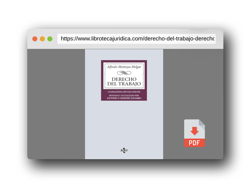 Vista previa del PDF del libro Derecho del Trabajo (Derecho - Biblioteca Universitaria de Editorial Tecnos)