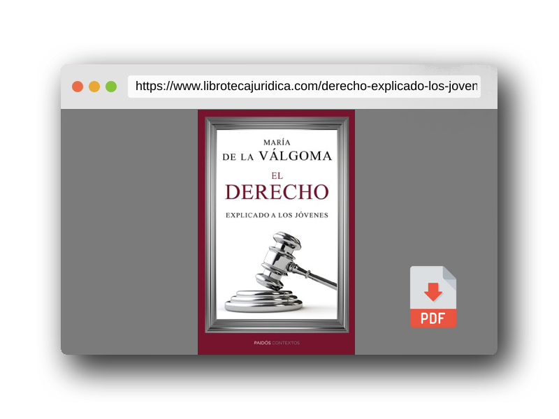 Vista previa del PDF del libro El derecho explicado a los jóvenes (Contextos)