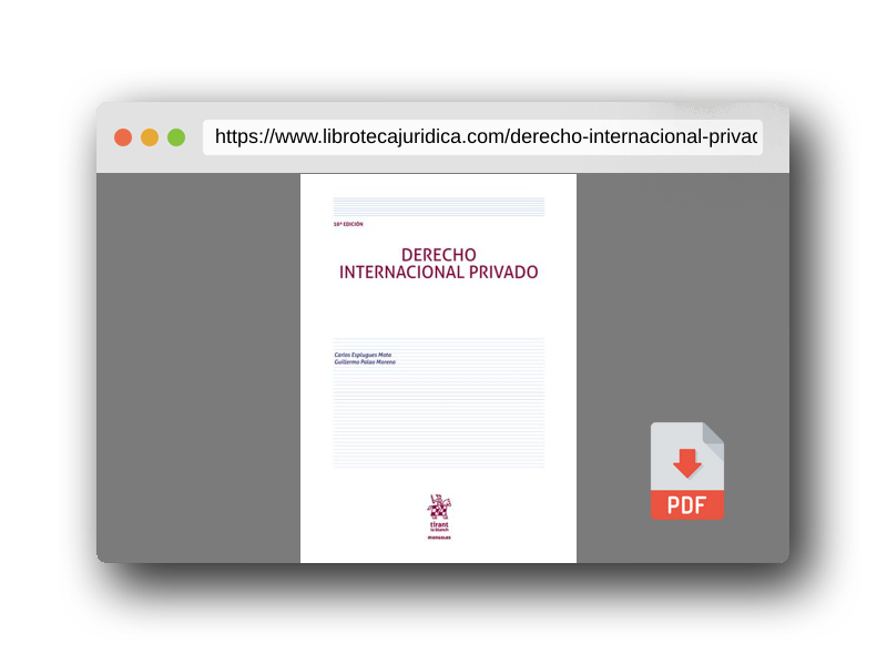 Vista previa del PDF del libro Derecho Internacional Privado 18ª Edición (Manuales de Derecho Administrativo, Financiero e Internacional Público)