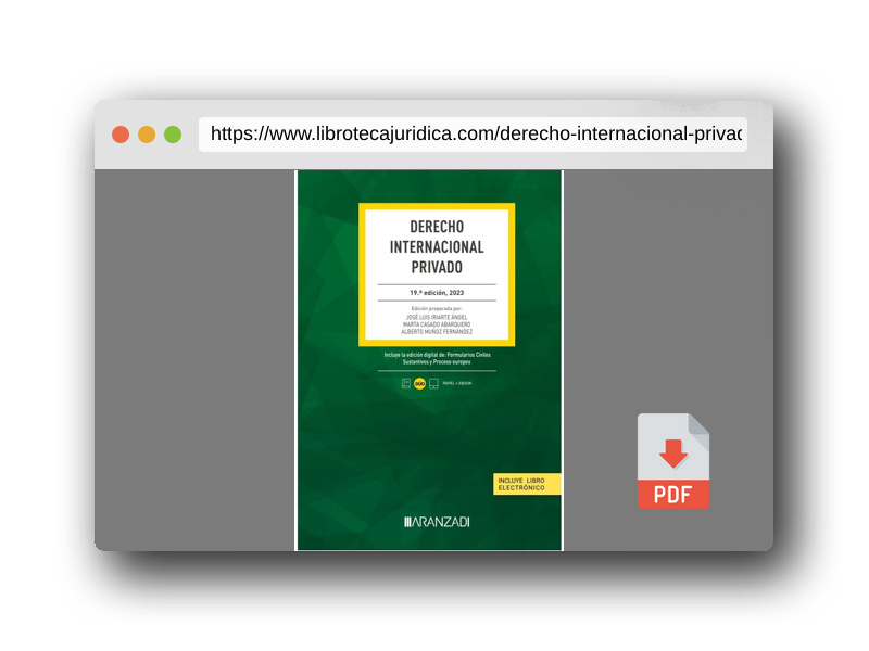 Vista previa del PDF del libro Derecho Internacional Privado: 58 (Código Básico)