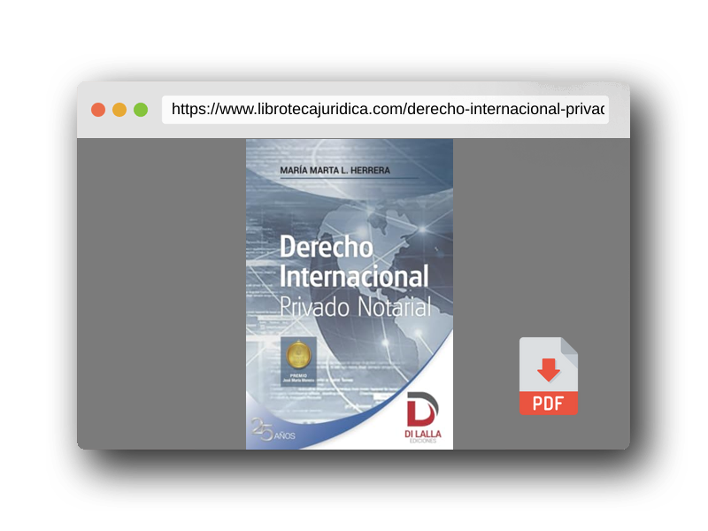 Vista previa del PDF del libro Derecho internacional privado notarial