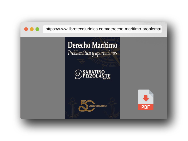 Vista previa del PDF del libro Derecho marítimo, problemática y aportaciones