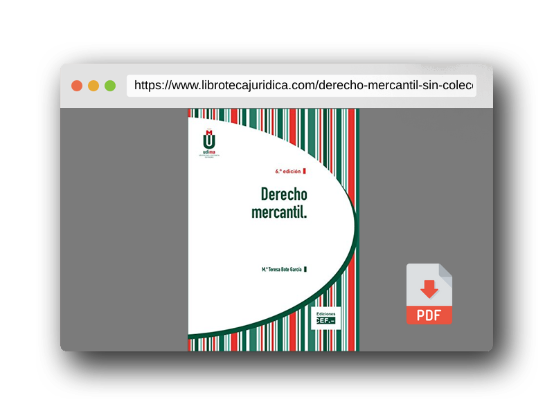 Vista previa del PDF del libro Derecho mercantil (SIN COLECCION)