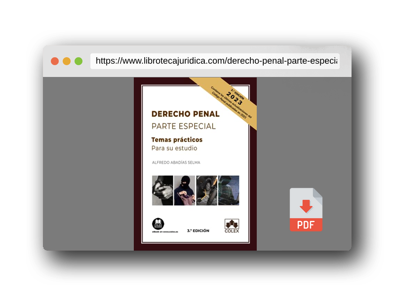 Vista previa del PDF del libro Derecho penal parte especial: temas prácticos para su estudio: 1 (Monografías)