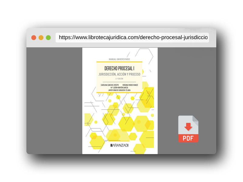 Vista previa del PDF del libro Derecho Procesal I: Jurisdicción, acción y proceso (Manuales)