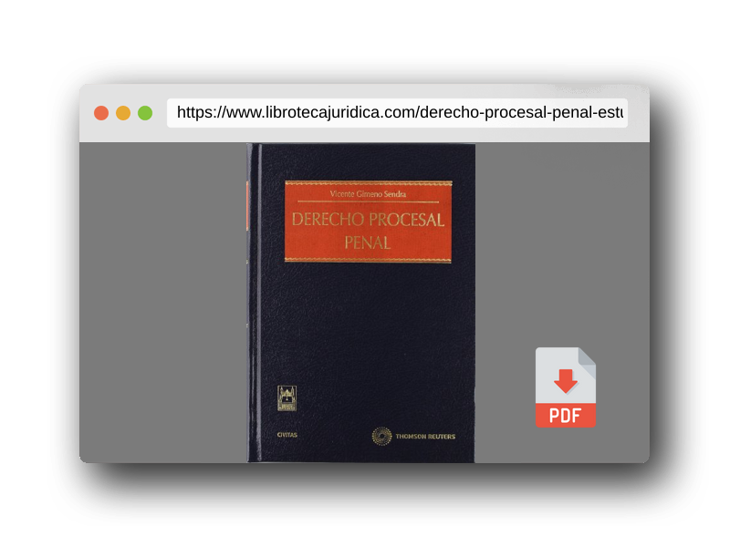 Vista previa del PDF del libro Derecho procesal penal (Estudios y Comentarios de Legislación)