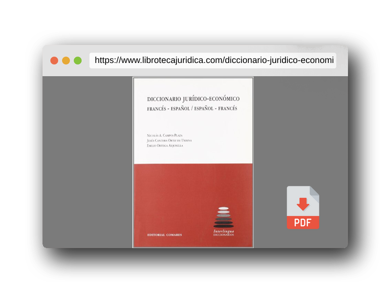 Vista previa del PDF del libro Diccionario jurídico-económico francés-español / español-francés (SIN COLECCION)
