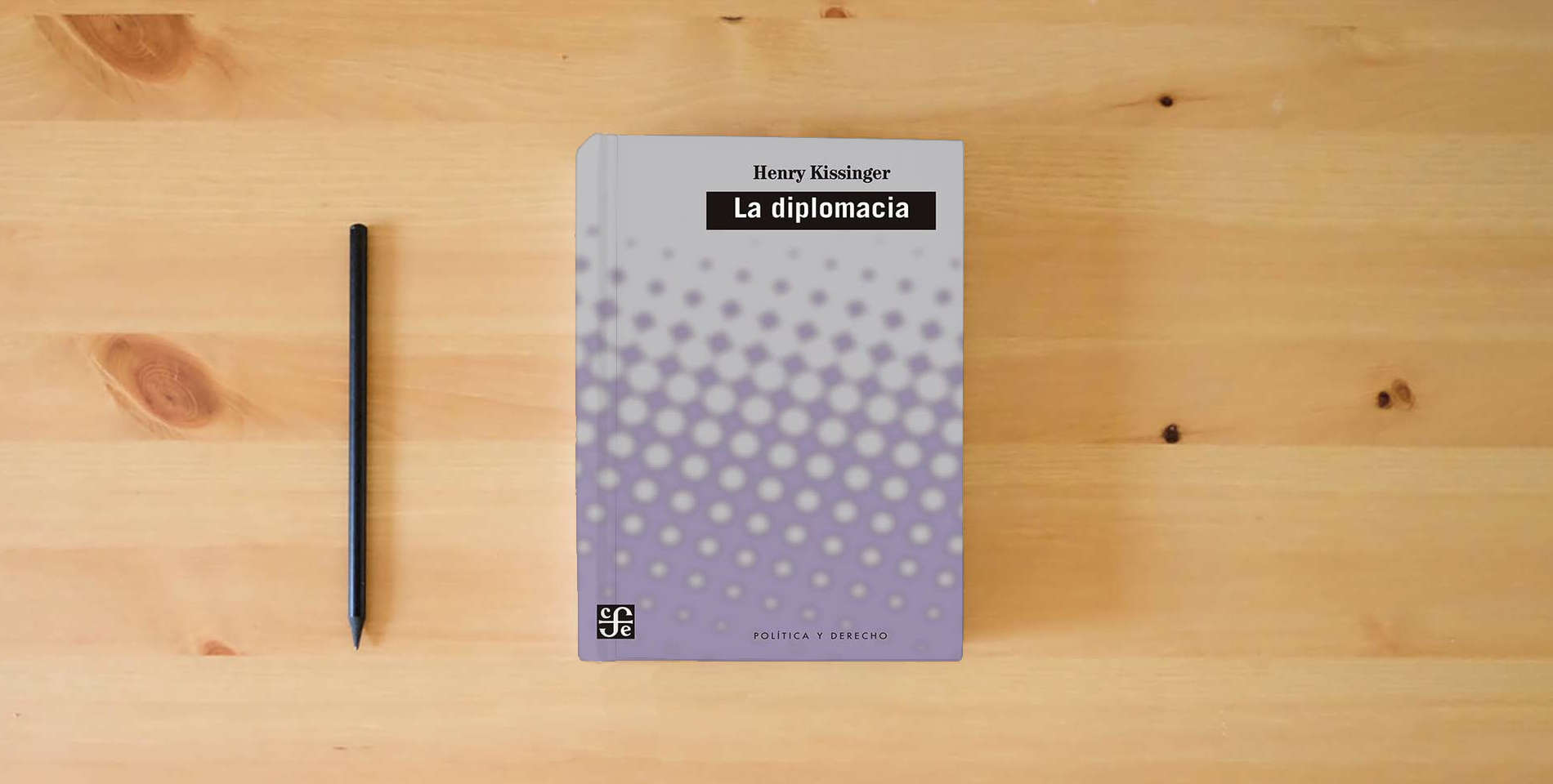 The book DIPLOMACIA, LA (Politica Y Derecho) is on the table