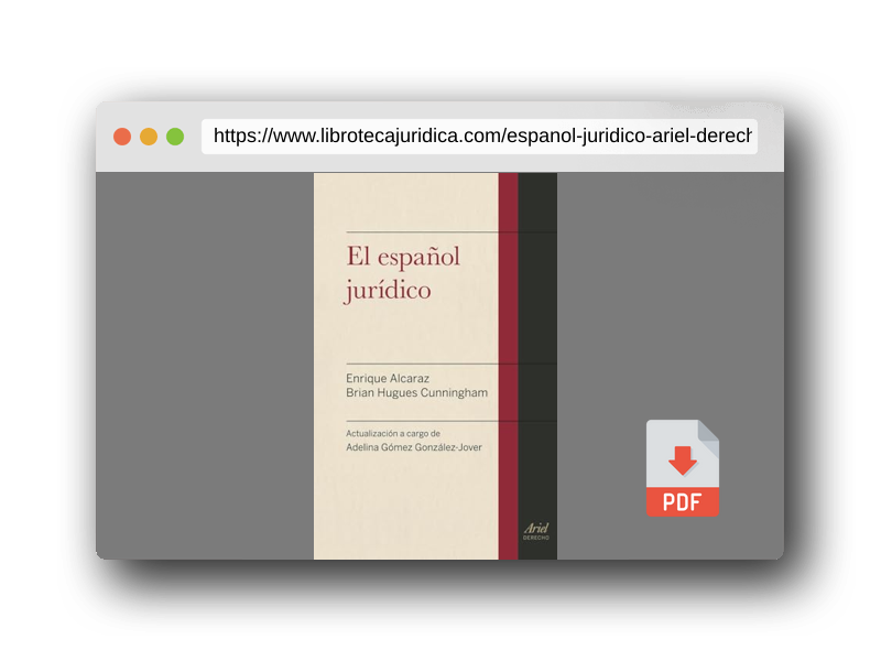 Vista previa del PDF del libro El español jurídico (Ariel Derecho)