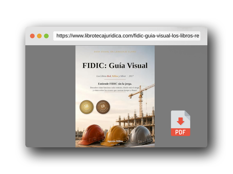 Vista previa del PDF del libro FIDIC: Guía Visual: Los Libros Red, Yellow y Silver · 2017