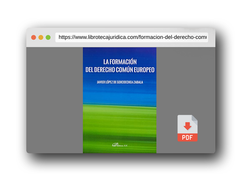 Vista previa del PDF del libro La Formación Del Derecho Común Europeo (SIN COLECCION)